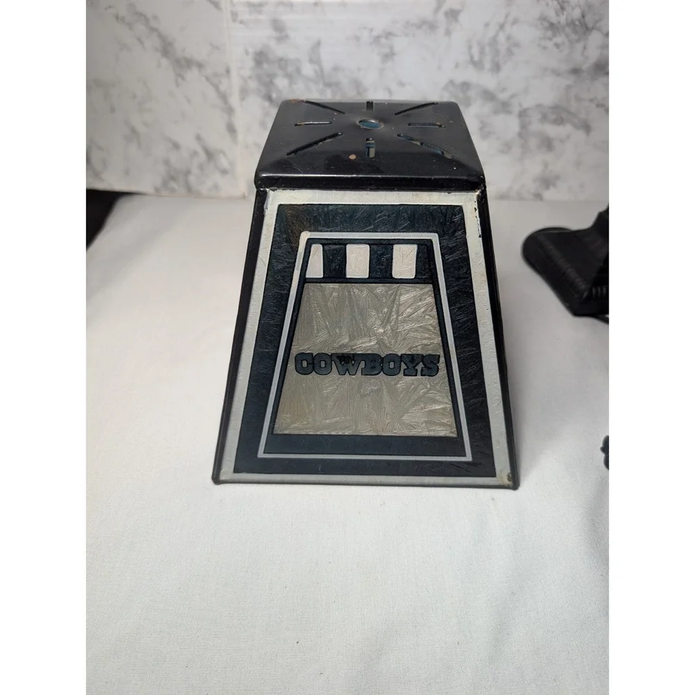 NFL Dallas Cowboys Art Glass Desk Table Lamp 14.5